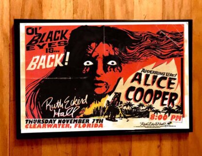 ALICE COOPER 2019 RUTH ECKERD HALL GIG POSTER