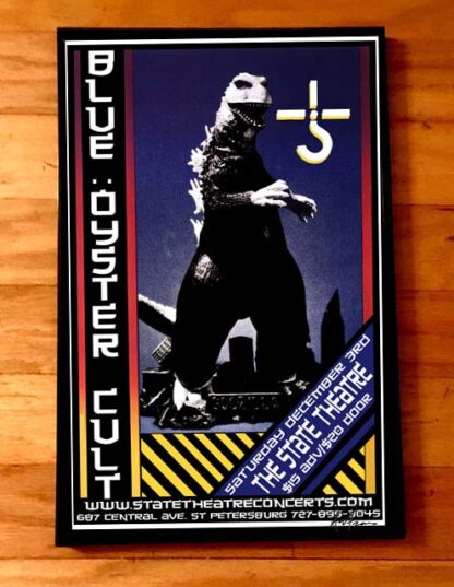 BLUE OYSTER CULT - GODZILLA GIG POSTER