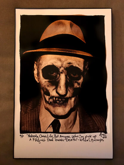 WILLIAM S. BURROUGHS - SKULL PRINT by ADAM TURKEL 2018