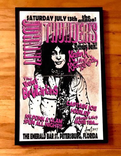 JOHNNY THUNDERS - Tribute Gig Poster by Adam Turkel