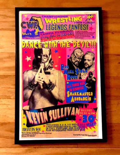 CWF LEGENDS FANFEST POSTER #2 Kevin Sullivan and Bob Roop! Championship Pro Wrestling From Florida